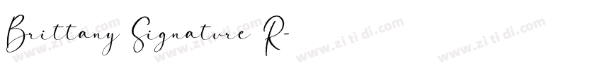 Brittany Signature R字体转换